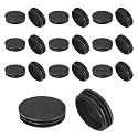 M METERXITY 2-9/32"(58mm) ID Hole Plug Tubing End Cap Round Plastic 20pcs