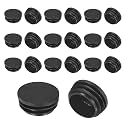 M METERXITY 1-7/16"(36mm) ID Hole Plug Tubing End Cap Round Plastic 20pcs