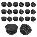 M METERXITY 29/32"(23mm) ID Hole Plug Tubing End Cap Round Plastic 20pcs