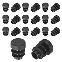 M METERXITY 13/32"(10mm) ID Hole Plug Tubing End Cap Round Plastic 20pcs
