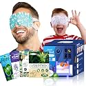 20-Pack Steam Eye Masks for Dry Eyes, Self Heating Warm Compress, 4 Flavors