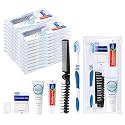 20 Pack Travel Toiletries Kit, 5-in-1 Personal Hygiene Kit Bulk