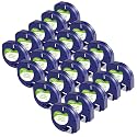 20-Pack Wonfoucs Label Tape Replace for Dymo LetraTag White Paper Refill