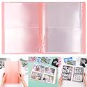 20 Pages / 80 Pockets Stamps and Dies Storage Album Book Organizer Folder Plastic Large Sticker Photo Storage Bags for Cutting Dies Stencil Stamp Crafts DIY Scrapbooking 7x5.1inch/Pocket (Orange)