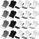 20 Pairs Boys Ankle Socks, Unisex Low Cut School Socks Ages 1-14