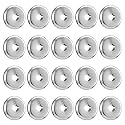 20 Pcs 1/2-inch Split Plastic Lightweight Escutcheon Cover Plate Plumbing Cover Plates Plastic Escutcheon Rings for 1/2" Copper Pipe 1/2" PEX Tubing