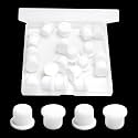 20 Pcs 11.5 mm/0.46 in Silicone Rubber Plug for 11 mm Small Round Holes