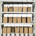 20 Pcs 30 * 30 CM Wire Shelf Divider with Price tag Double Buckle Holder Shelf Label for Supermarket Clothing Cabinet Storehouse Shelf