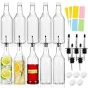 20 Pcs 32 Oz Plastic Liquor Bottles,Bar Juice Pour Bottles with Spouts