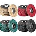 20 Pcs 4.5" x7/8" Nylon Fiber Flap Disc Polishing Wheel for Angle Grinder