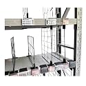 20 Pcs 60 * 40 CM Double Clip Wire Shelf Divider with Price tag Double Buckle Holder Shelf Label for Supermarket Clothing Cabinet Storehouse Shelf