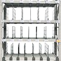 20 Pcs 60 * 40CM Pack Wire Shelf Divider, Closet Dividers Shelf Organizers, Ideal for Product Display and Organization, Retail Shelving by Clip Strip Marker Label，Separators for Clothes