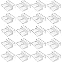 20 PCS 6mm Acrylic Aquarium Cover Clip, Clear Fish Tank Glass Cover Clip Support Holder Universal Lid Clips for Rimless Aquariums