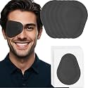 20 Pcs Adhesive Eye Patches for Adults, Medical Eye Patch Disposable Breathable Eyepatch for Amblyopia Lazy Eye Latex Free Adhesive Bandages for Adults, Black Large Size 3.54×2.76 inches