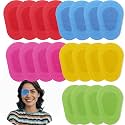 20 Pcs Adhesive Eye Patches for Kids, Medical Eye Patch Disposable Breathable Eyepatch for Amblyopia Lazy Eye Latex Free Adhesive Bandages for Children, 3.3×2.3 inches 5 Colors