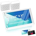 20 Pcs Magnetic Acrylic Label Holder, 1.25x3 inch Price Tag Holder