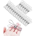 20 PCS Metal Clothes Pins Heavy Duty - 3.17 Inch Multipurpose Outdoor Travel Metal Clothes Pegs, Large Stainless Steel Laundry Clips for Hanging Clothes and Food Packages