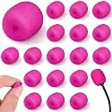 20 Pcs Mini Mic Foam Windscreen Covers, 2 x 15 Mm, Hot Pink