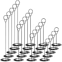 20 Pcs Table Number Holders 4/6/8/10 Inch Place Card Holder, Black