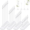 20 Pcs Table Number Holders for Wedding, 4/6/8/10 Inch,White