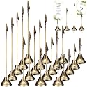 20 Pcs Table Number Holders for Wedding, 4/6/8/10 Inch,Bronze