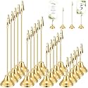 20 Pcs Table Number Holders for Wedding, 4/6/8/10 Inch,Gold