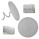 Upholstery Tacks Twist Pins for Slipcovers & Headliners - Bed Skirt Holders - Fabric Covered Furniture Pins for Secure Grip, No Damage (20, Light Grey)