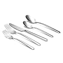 20-Piece Durable 18/10 Silverware Set, Stainless Steel Flatware (Riesa)