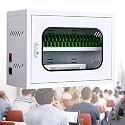 20-Port USB Charging Station for Mobile Phones, Rechargeable Storage Locker Cabinet for Office &amp; Classroom, Fast Charging, Secure Locking, Ideal for Groups and Events