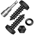 (20-Set) 1/4 x 1 Lag Screws, Stainless Steel Heavy Duty Hex Head Lag Bolts for Wood, Commercial/Industrial Grade 1/4 Bolts, Mounting Screws Bolts Kit, Black Oxided by Marysino