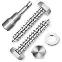 (20-Set) 1/4 x 1-1/2" Lag Screws for Wood, Stainless Steel Heavy Duty Hex Head Lag Bolts, ASME B18.2.1 Commercial/Industrial Grade Mounting Screws Bolts Kit by Marysino