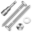 (20-Set) 1/4 x 2-1/2" Lag Screws, Stainless Steel Heavy Duty Hex Head Lag Bolts for Wood, ASME B18.2.1 Commercial/Industrial Grade Mounting Screws Bolts Kit by Marysino
