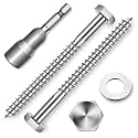 (20-Set) 1/4 x 3 Lag Screws for Wood, Stainless Steel Heavy Duty Hex Head Lag Bolts, ASME B18.2.1 Commercial/Industrial Grade Mounting Screws Bolts Kit by Marysino