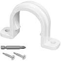 20 Set PVC Conduit Pipe Strap Clamps Φ25 MM,Two Hole Plastic Pipe Clips