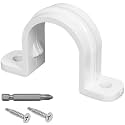 20 Set PVC Conduit Pipe Strap Clamps Φ20 MM,Two Hole Plastic Pipe Clips