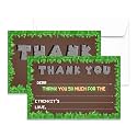 20 Thank You Cards With Envelopes, Gaming Greeting Cards Gifts For Kids Boys Girls, Blank Thank You Note For Birthday Wedding Baby Shower Bridal Shower Graduation, 13