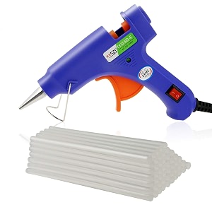 20 watt 7mm glue gun with on off switch and led indicator free 22 transparent glue stickscolor_blue