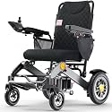 20” Wide Seat Electric Wheelchairs for Adults 400 lb Capacity (Black)