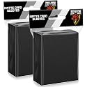 200 Counts Black Card Sleeves Top Loaders for Trading Card, Matte Card Sleeves Deck Card Protectors Compatible with Baseball Card, Sports Cards, Game Card