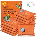 200 Gram (10 Pack) Color-Indicating Desiccant Packs for Storage