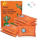 200 Gram (6 Pack) Color-Indicating Desiccant Packs for Storage
