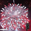 200 LED Connectable String Lights, 66FT Christmas Lights Outdoor Indoor