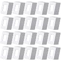 (200 Pack) BESTTEN USWP6 Matte Snow White Decorator Screwless Wall Plate, 1-Gang Decor Switch Plate, Decorative Outlet Cover, for Dimmer, USB, GFCI, Receptacle, Light Switch