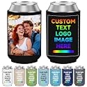 200 Pack Custom Neoprene Can Cooler Sleeve Bulk with Logo Image Text