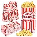 Artcochan 200 Pack Popcorn Bags Bulk, 1oz Disposable Paper Pop Corn Bags, Greaseproof Individual Servings for Popcorn Machine Carnival Party Movie Night Supplies