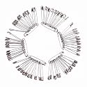 200-Pack Safety Pins for Saree amp Dupatta