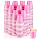 200 Pcs 2 oz Plastic Shot Cups Wine Whiskey Tasting Cups, Light Pink
