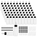 200 Pcs 2 oz Plastic Squeeze Bottles Bulk with Twist Cap Empty Liquids Dispenser Boston Hair Oil Dispensing Bottles for Condiment Essential Oils Hair Applicator