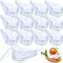 200 Pcs 4 Inch Appetizer Plates Disposable Plastic, Clear
