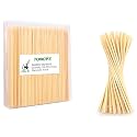 [200 PCS] 4 inch Bamboo Skewers, Premium Wooden Skewers without Splinters, Skewers for Appetizer, Fruit Kabobs, Chocolate Fountain, Burger, Cocktail Toothpicks, and Food Skewer Sticks.